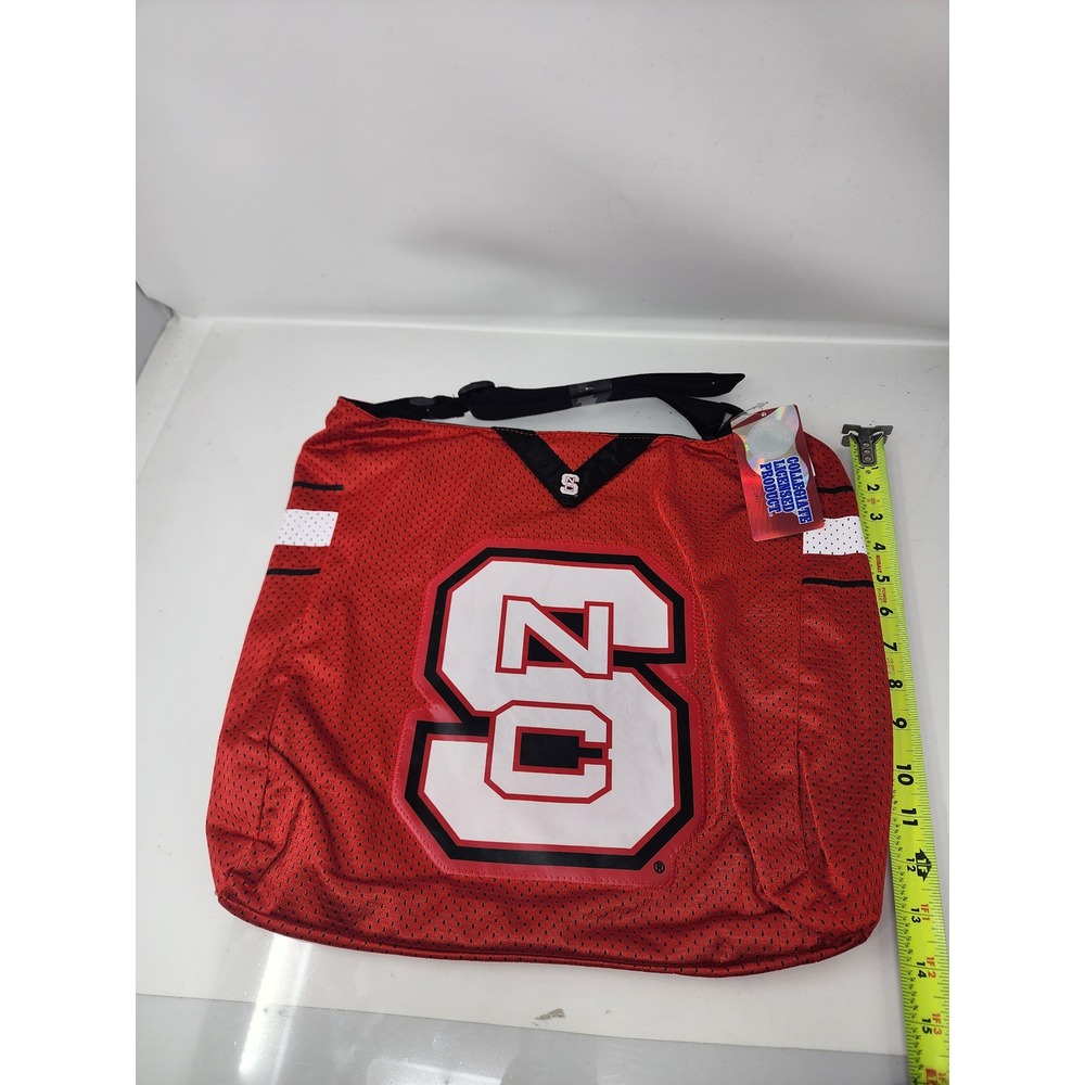 NCAA Womens MVP Jersey Tote North Carolina State Red Poly Blend Casual Size One - Picture 2 of 9